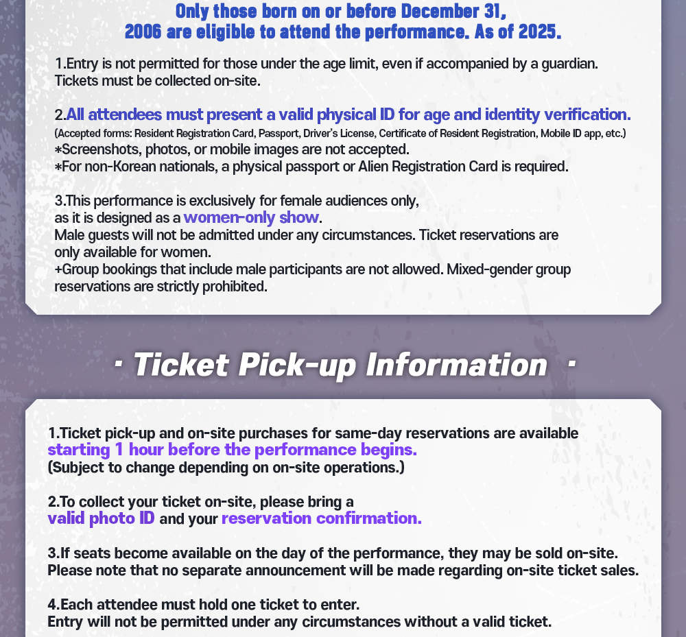 Biglietto per il musical Wild Wild After Party a Seoul